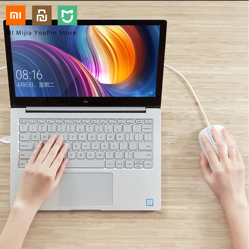 Оригинальная Xiaomi Jessis безопасная мышь с детектором отпечатка пальца 125 Гц 8G Портативная умная мышь для компьютера с паролем быстрого распознавания
