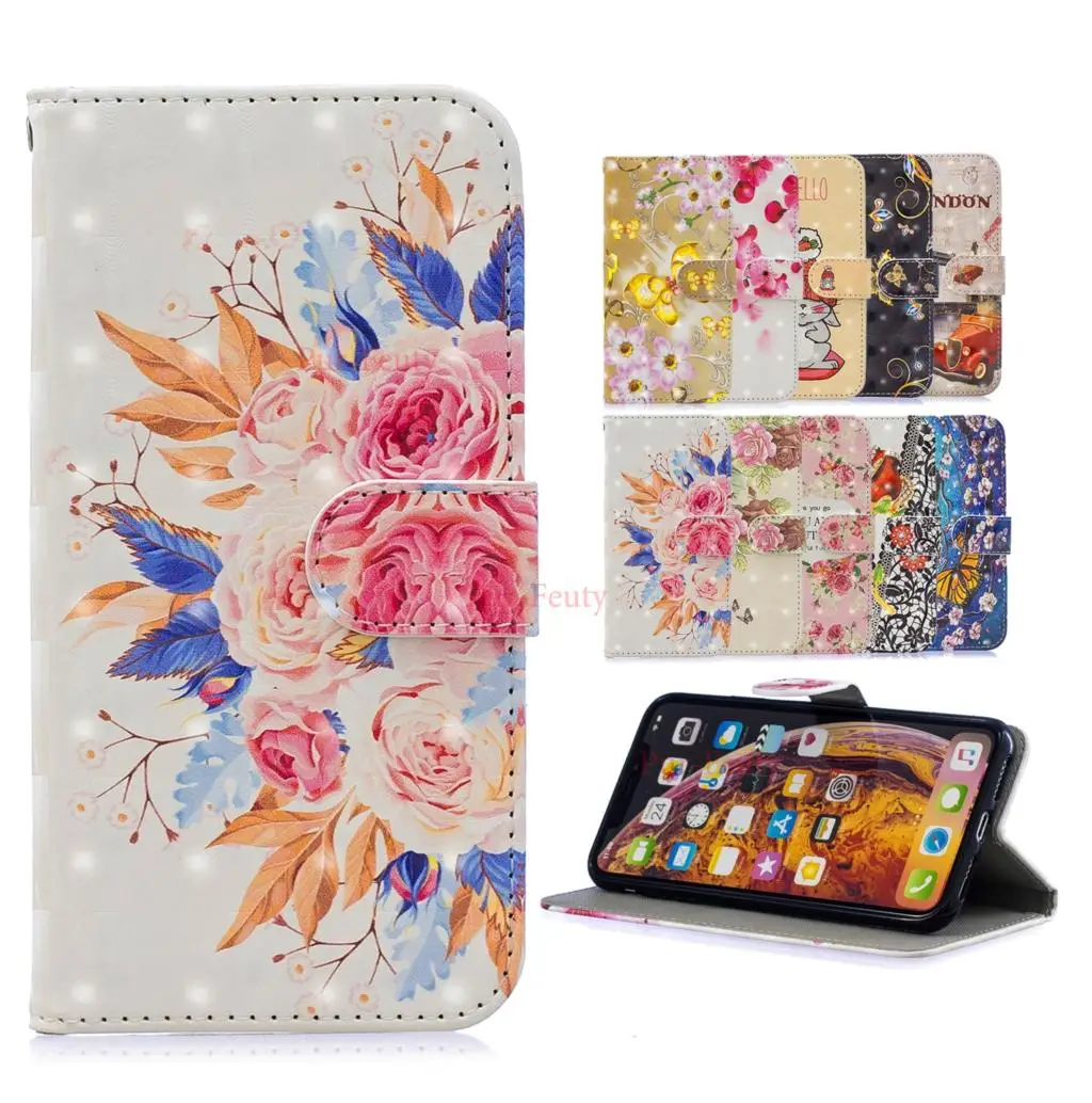 Роскошный чехол-книжка с бумажником для huawei Mate 20 P10 P20 Lite P Smart Enjoy 7S NOVA 3I Honor 9 8 10