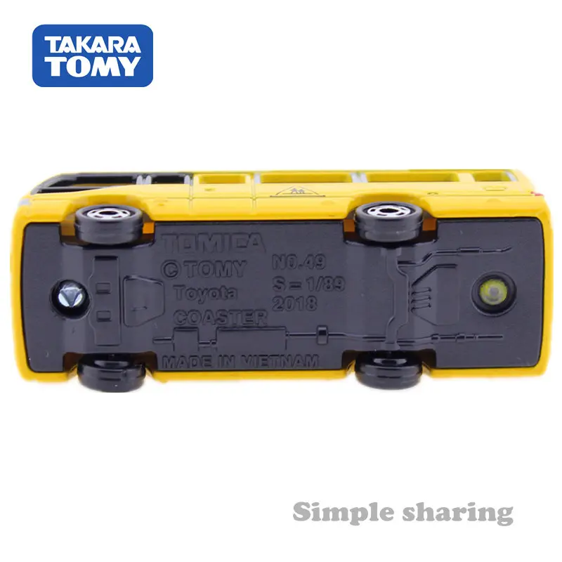 Модель автомобиля Tomica № 49 для Toyota Coaster детский садовый автобус забавные детские