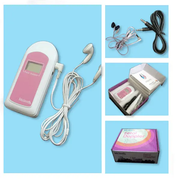CE& FDA Baby Sound B карманный фетальный допплер ЖК-экран гель Бесплатно для беременных женщин дома/больницы розовый Blu