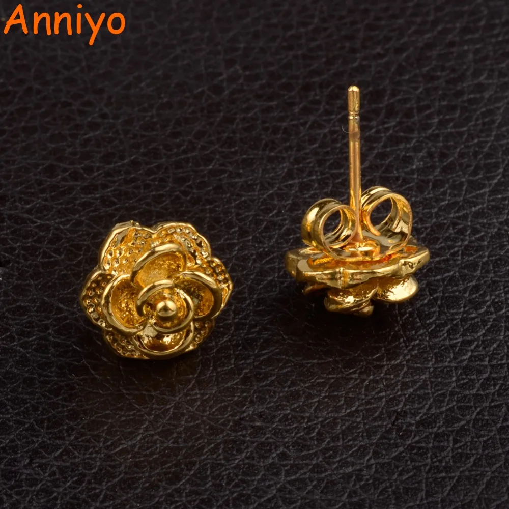 Anniyo 1 см/маленькие серьги цветок для девочек/детей оптовая продажа дешевые
