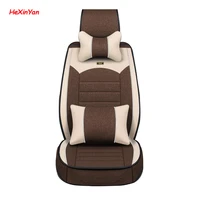 hexinyan universal flax car seat covers for audi all models a5 sportback a3 a8 a4 b7 avant b8 b9 q7 q5 a6 c7 q3 auto accessories