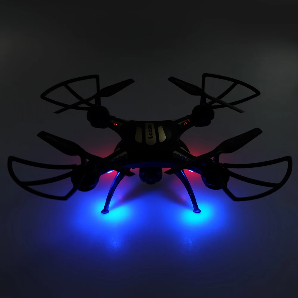 Светящиеся в темноте Мини FPV Мультикоптер Дрон с камерой Live Video 4CH 2.4 ГГц