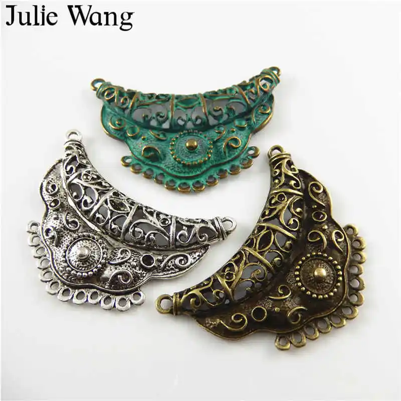 Julie Wang 3 шт. Смешанные антикварных цвета винтажный платок в форме короны Шарм