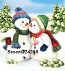 Рукоделие, DMC Вышивка крестиком, 14CT неспечатанный снеговик мультфильм зимний снег для вышивки набор художественная вышивка крестиком, сделай сам Декор ручной работы