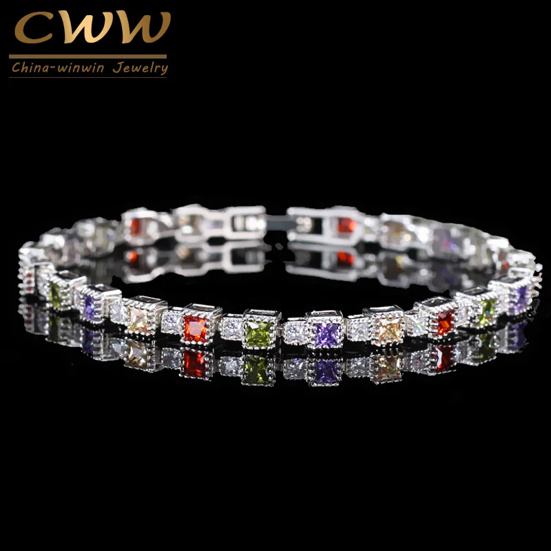 Женские браслеты с фианитами разные цвета CB093|bangles for women|cubic zirconia braceletbracelet fashion |