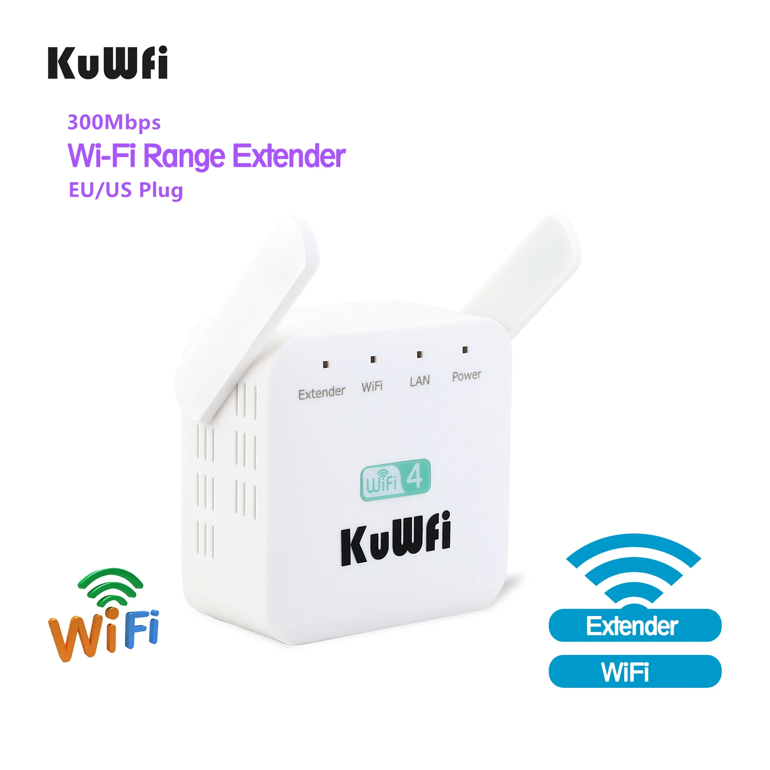 

Усилитель сигнала Wi-Fi, 300 Мбит/с, 2,4 ГГц