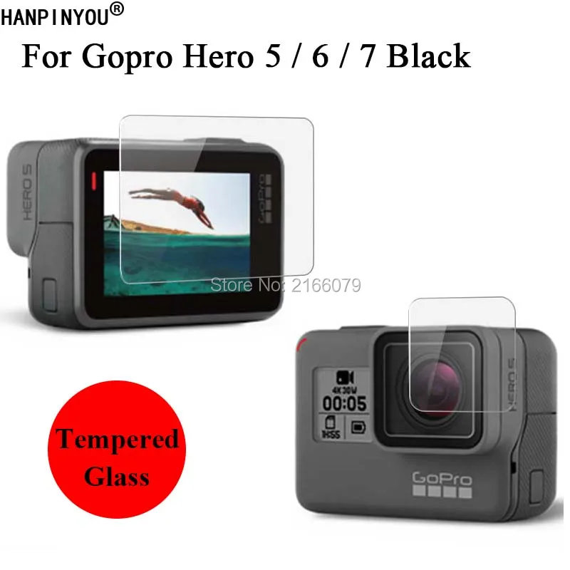2 шт./лот новинка для возраста от 9 H 2.5D закаленное Стекло Экран протектор Gopro Hero 5/6/7