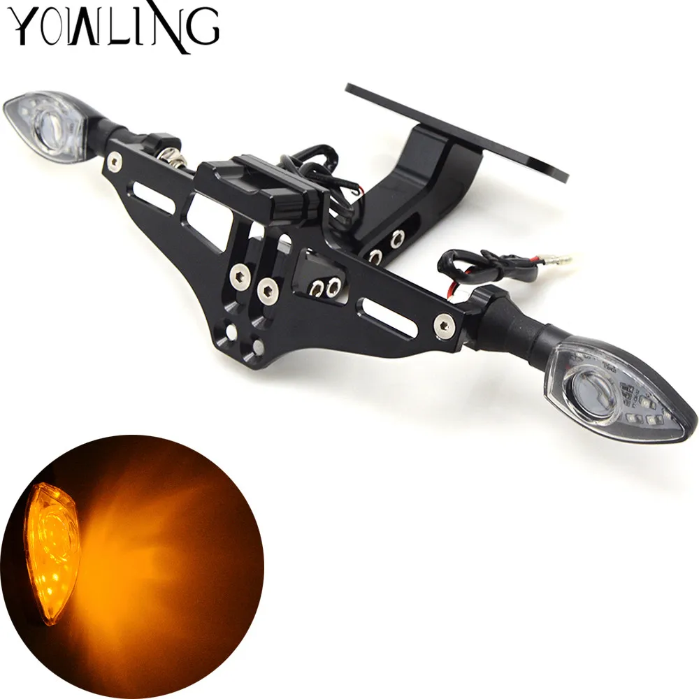 

For Honda CBR900 CBR900RR CBR918RR CBR929RR CBR954RR BMW Suzuki License Plate Holder Tail Rear Light Bracket Mount Support