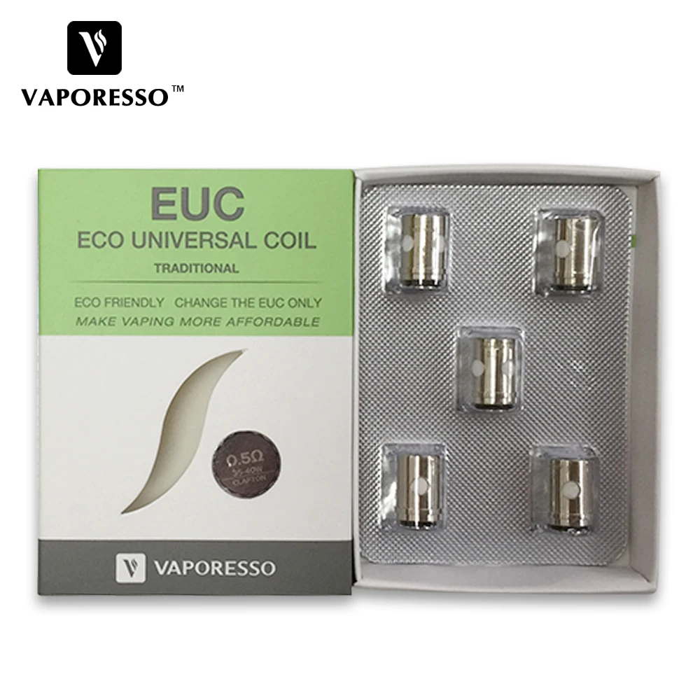 Электронная сигарета Vaporesso традиционная катушка EUC Clapton 0 4 Ом 5 для бака Estoc Tank