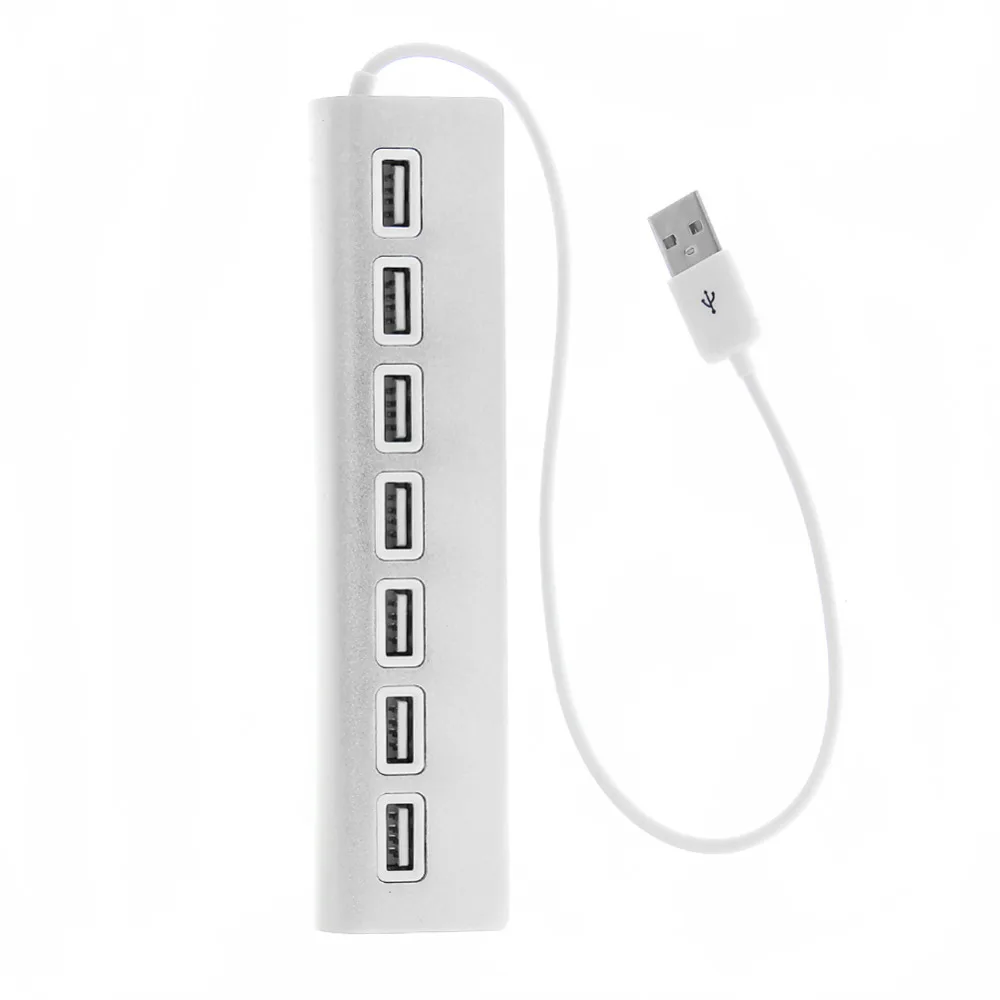 Адаптер разветвитель внешний с 7 портами USB 2 0 и функцией