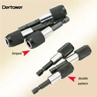 Быстросъемный магнитный держатель для отвертки с шестигранным хвостовиком 14, 60 мм, Cr-V 6,35 мм, адаптеры для наконечников, самоблокирующийся удлинитель