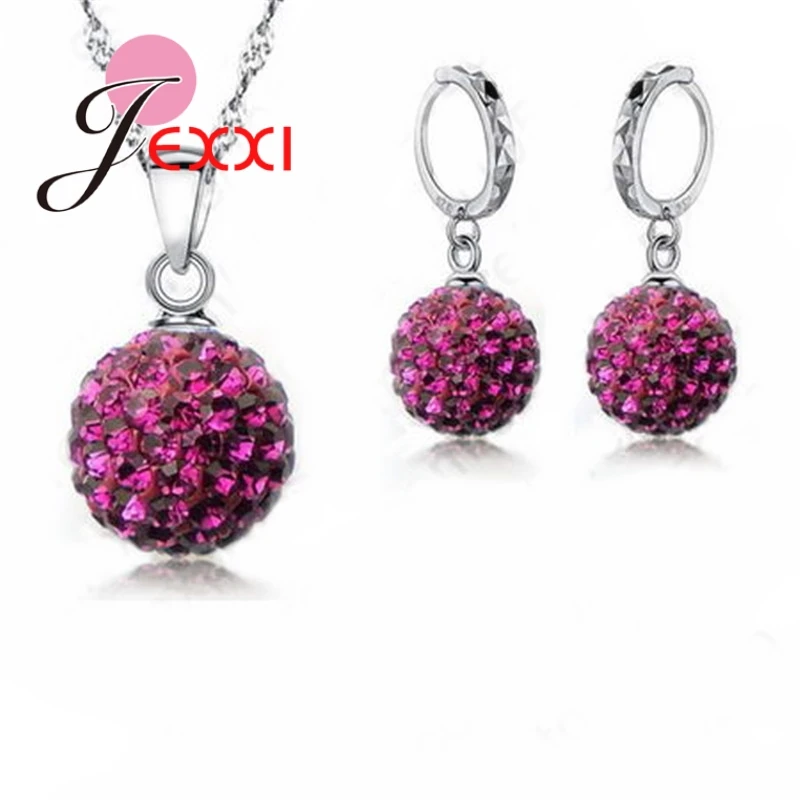 Комплект из колье и серёг серебра 925 пробы|jewelry locket necklace|jewelry stand for necklacesnecklace c |