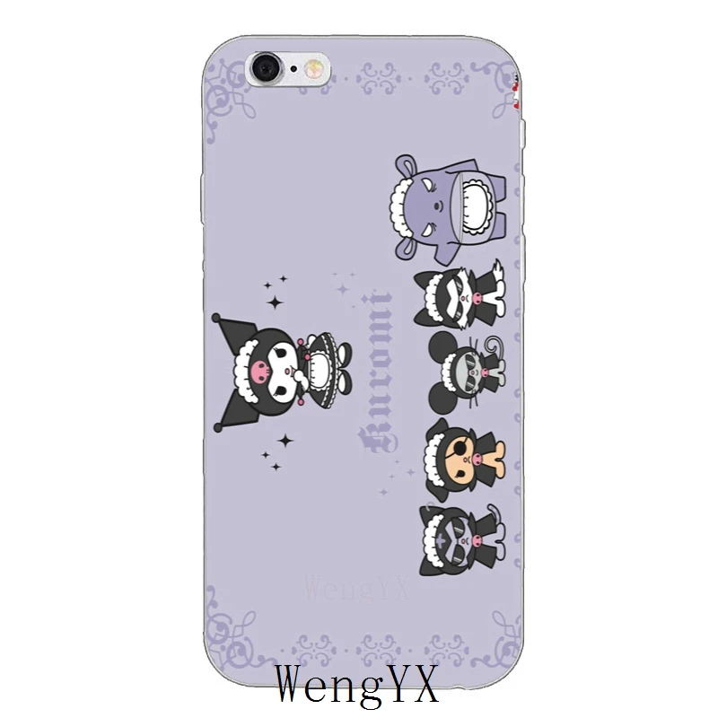 Черный розовый милый мягкий чехол для телефона kuromi hello kitty для huawei P20 mate 20 pro lite Y6 Y7 Y9 prime Honor 7A 8C 8X9 10 - Цвет: kuromiHelloKittyA12
