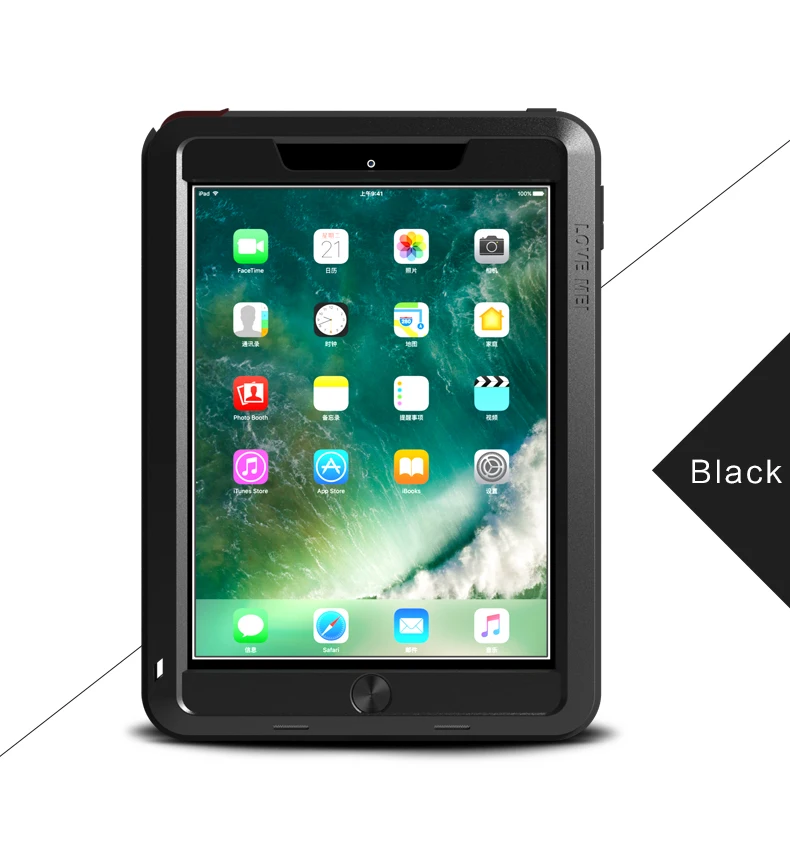 Оригинальный ударопрочный чехол Love Mei для Apple новый iPad 9 7 2017 с сильным тяжелым