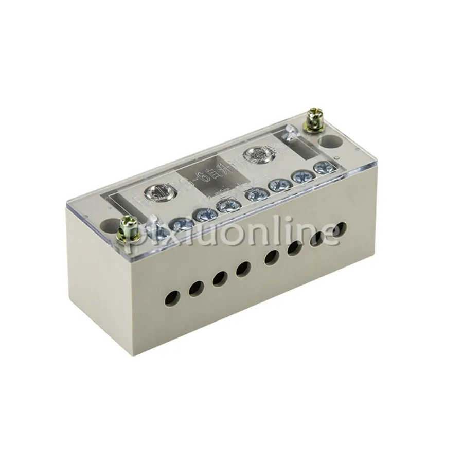 

1pc DS680 Self-elevating Single Phase 2input 8outputs Polycarbonate Connect Terminal Block Insulation and Antiflaming