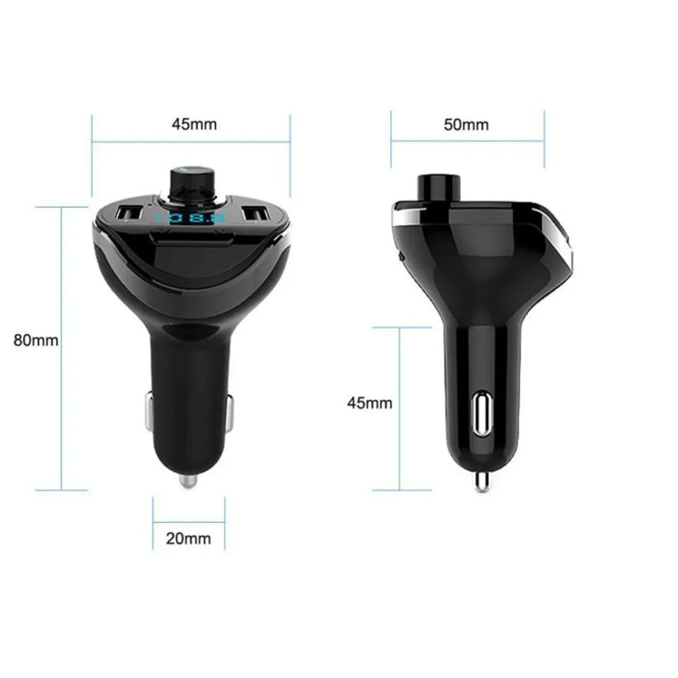 100% Новый Bluetooth Автомобильный fm передатчик Беспроводной радио адаптер MP3 плеер