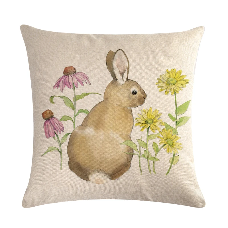 Наволочка с милым маленьким Кроликом наволочка для автомобиля/гостиной/офиса 45*45