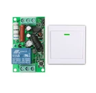 Пульт дистанционного управления, 220 В, 10 А, 1 канал, 55 х32х17 мм, 1 приемник + 1 настенный передатчик