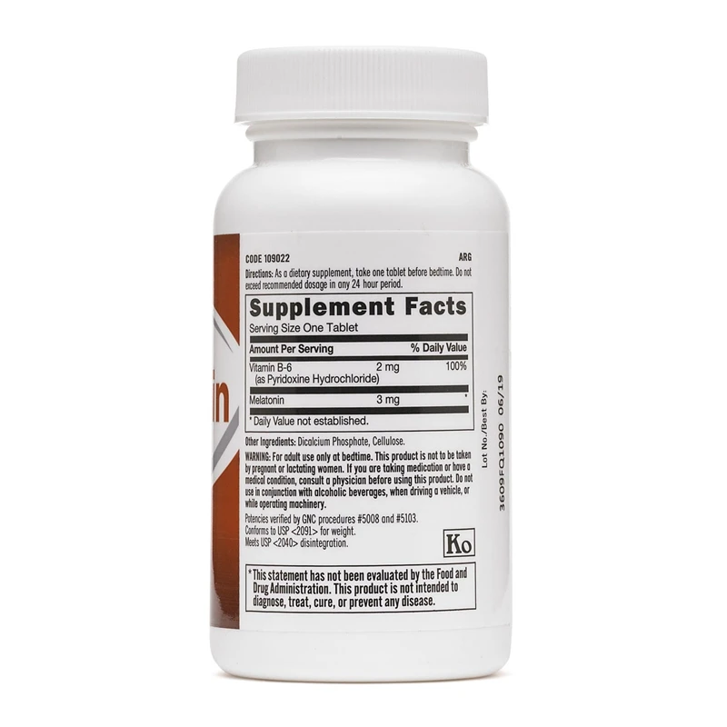 Melatonin 3 mg поддерживает спокойный сон 120 шт