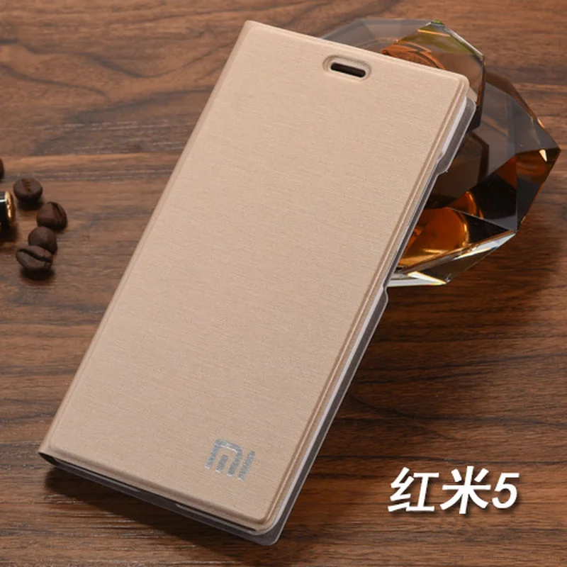 Новое поступление! Чехлы для Xiaomi Redmi 5 роскошный тонкий стильный кожаный