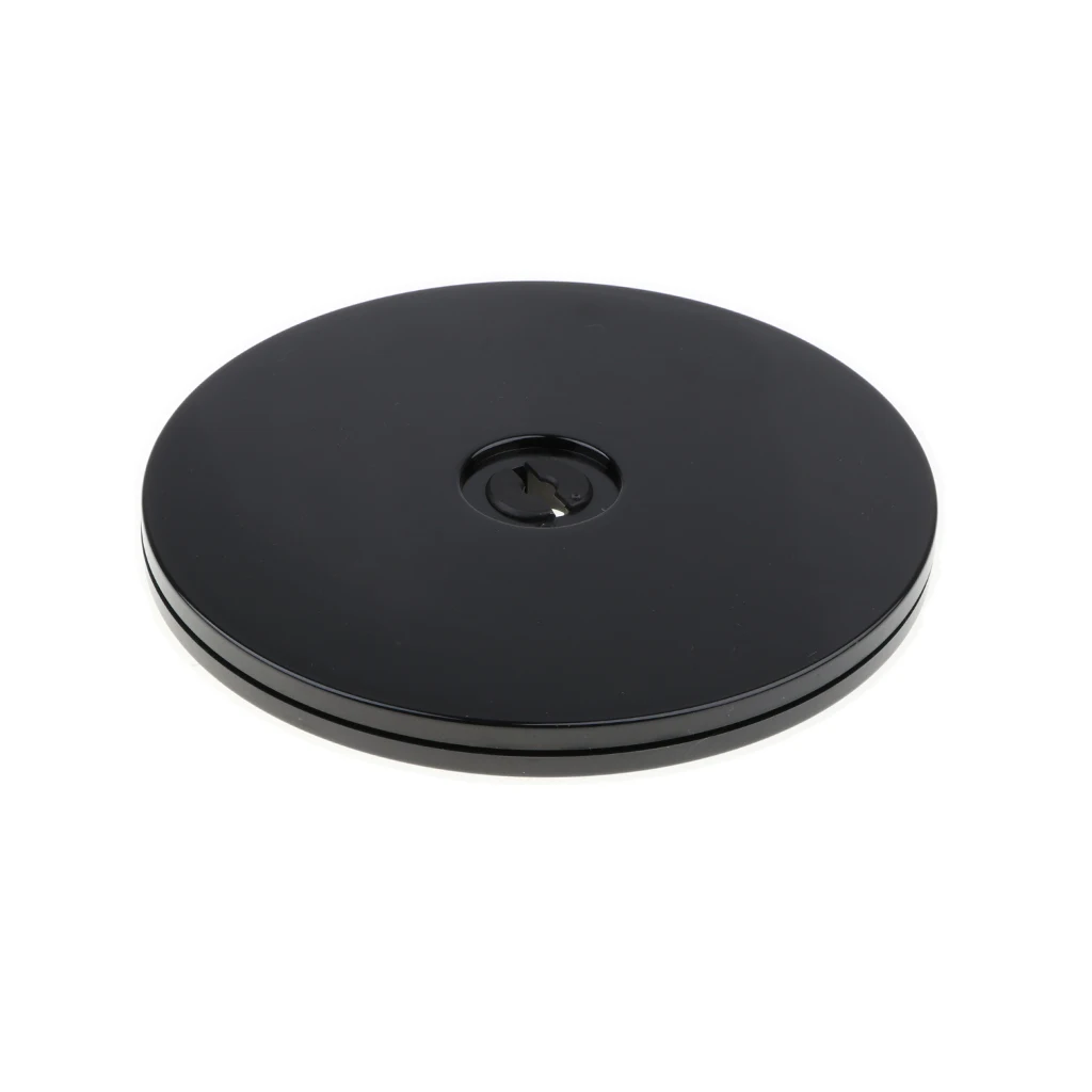 125mm Black Phenovo 3 ''поворотный стол акриловая вращающаяся витрина для дисплея ювелирных часов стекло антикварная Крафт Упаковка-прозрачная - Цвет: 125mm Black