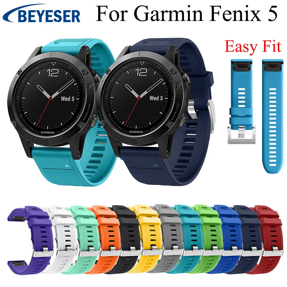 Ремешок для часов Garmin Fenix 5 ремешок 5/5 Plus/Forerunner 935 спортивный силиконовый