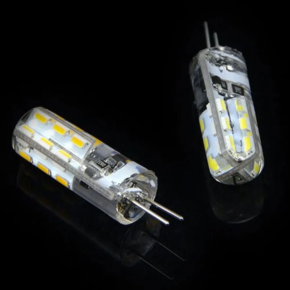 Светодиодная мини лампа G4 силиконовая кукуруза 3014 SMD 3 Вт 4 220 В светильник Chandeiler с