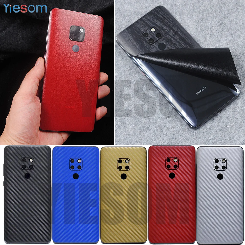 Пленка из углеродного волокна для Huawei Mate 20 Pro кожаные деревянные наклейки на