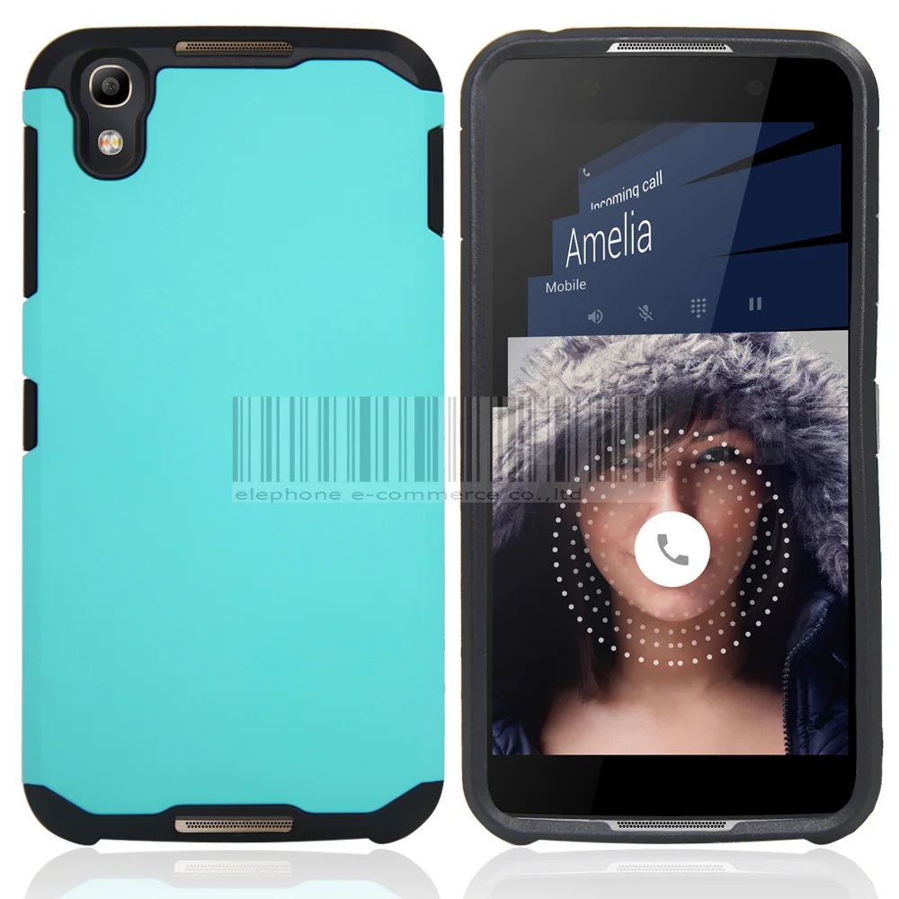Phone Case For Alcatel OneTouch Idol 4 5.2&quot 6055 Dual Layer PC+TPU Armor Hybrid Hard Anti-shock Cover With/Without Films+Stylus |
