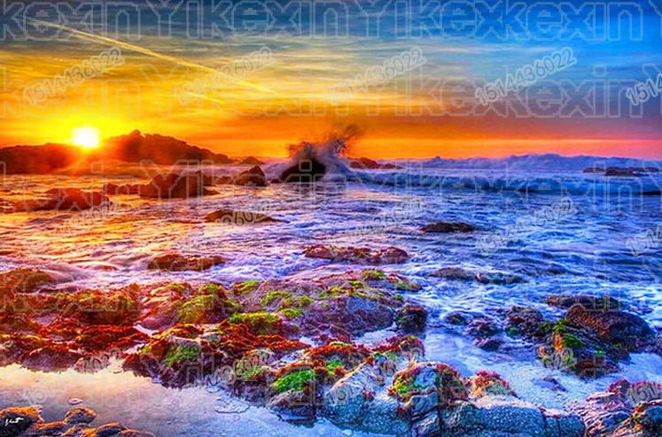 Алмазная живопись Набор для вышивки крестиком алмазная вышивка закат пейзаж