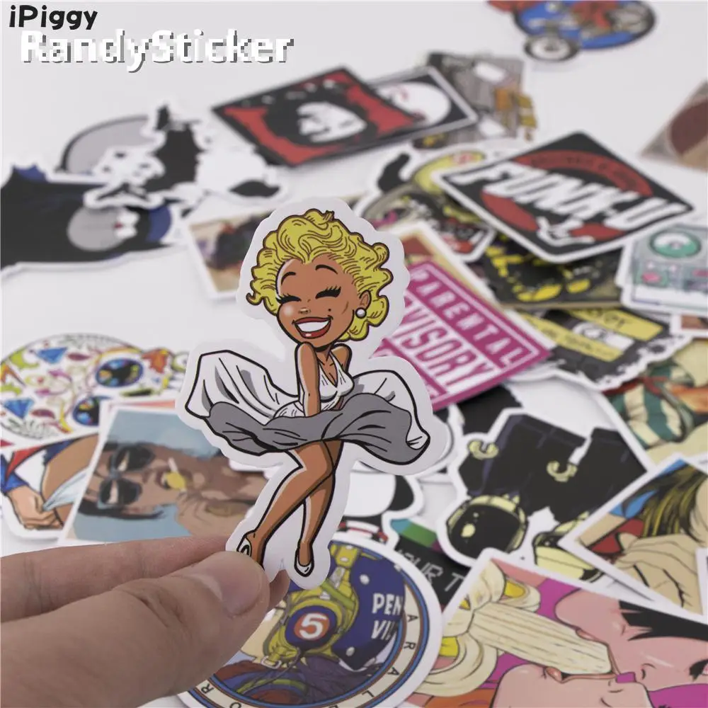 50 Pcs Doodle Stickers Toy Mixed Funny Hit For Kids Home Decor Jdm On Laptop Sticker Decal Fridge Skateboard | Игрушки и хобби