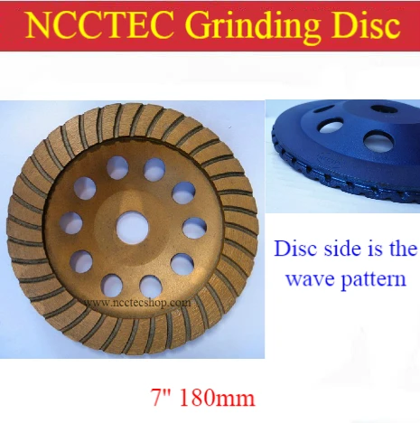 7 ''алмазные напольные плоские шлифовальные кружки | 180 мм диски для бетонной