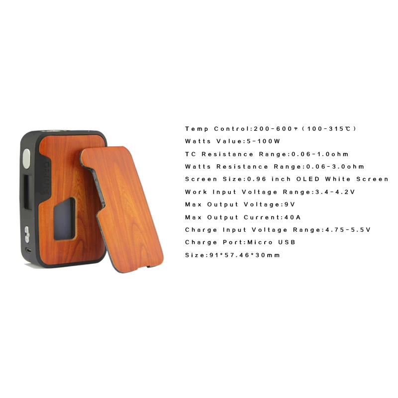 Оригинальный Arctic dolphin Anita Squonk BF TC Box mod 100 Вт 0 96 дюймов OLED электронная сигарета Squonker