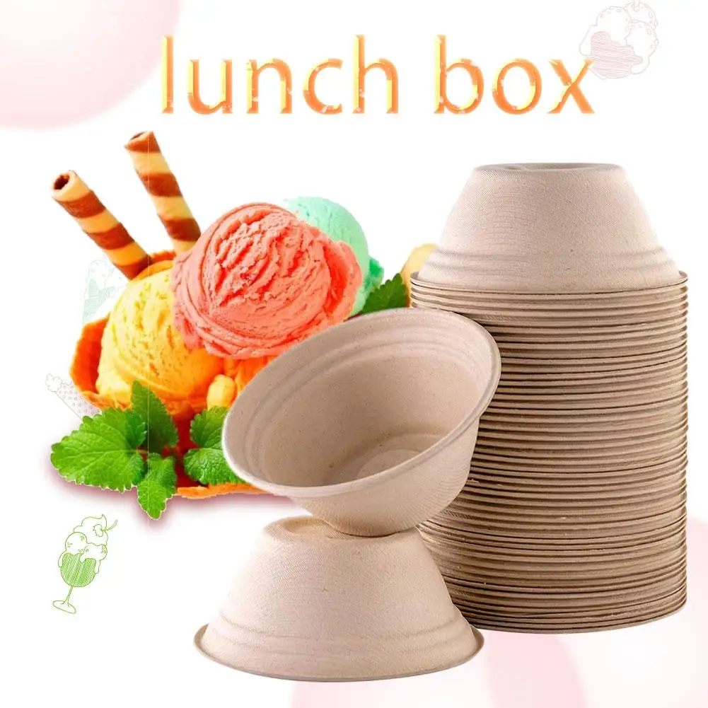 50 шт комплект контейнеров для завтрака оригинальная соломенная целлюлоза