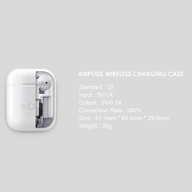 Беспроводное зарядное устройство Qi чехол для наушников Apple AirPods Bluetooth|Аксессуары