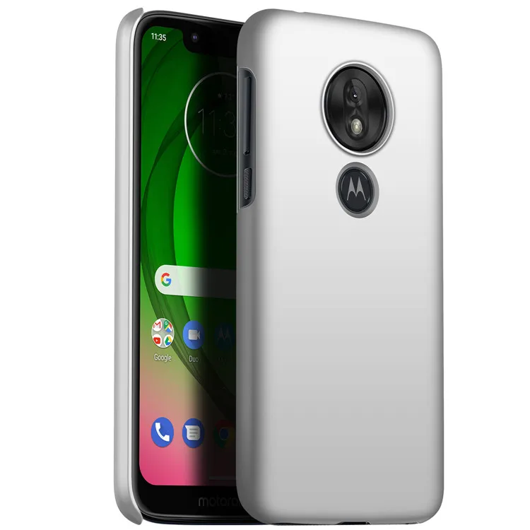 silver Роскошный простой защитный противоударный чехол для телефона Motorola Moto G7 power ультра тонкий жесткий чехол из поликарбоната для Moto G7 Play Coque - Цвет: silver
