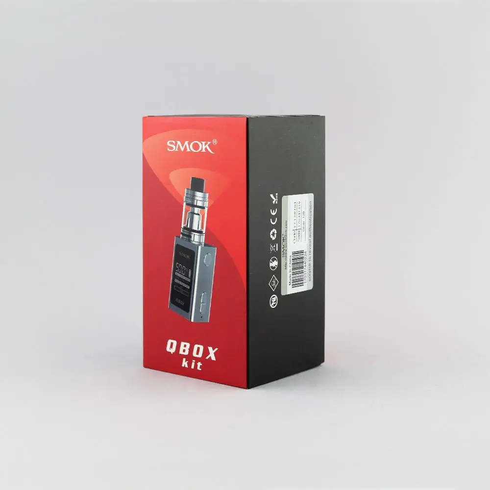 Оригинальный 50 Вт SMOK QBOX TC комплект с 3 мл Smok TFV8 маленьких зверь бак и поле MOD