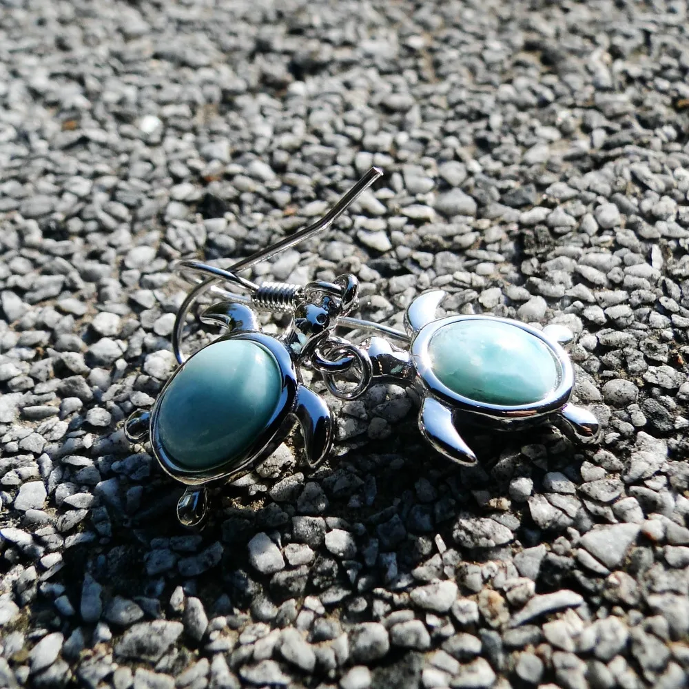 Милые серьги подвески в виде черепахи морском стиле|largo|drop earringsearrings |