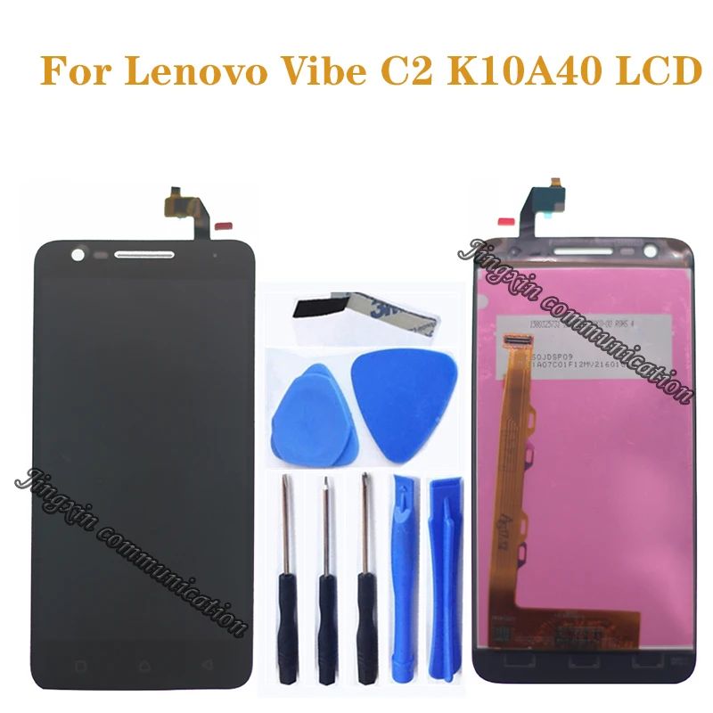 5 0 &quotдля Lenovo Vibe C2 LCD + сенсорный экран дигитайзер компонент Замена для K10A40 дисплей