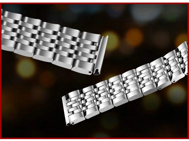 Металлический корпус Seiko ремешок для часов 22 мм серебристый, черный generalstainless Сталь ремешок для наручных часов ремни браслет для мужчин Для женщин наручные+ Инструменты