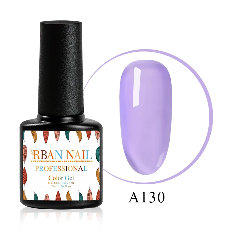 EEM30130 RBAN NAIL 7 мл УФ-гель для ногтей чистый полуперманентный лак верхнее покрытие УФ светодиодный Гель-лак замочить ногтей художественный Гель-лак для ногтей - Цвет: EEM30130