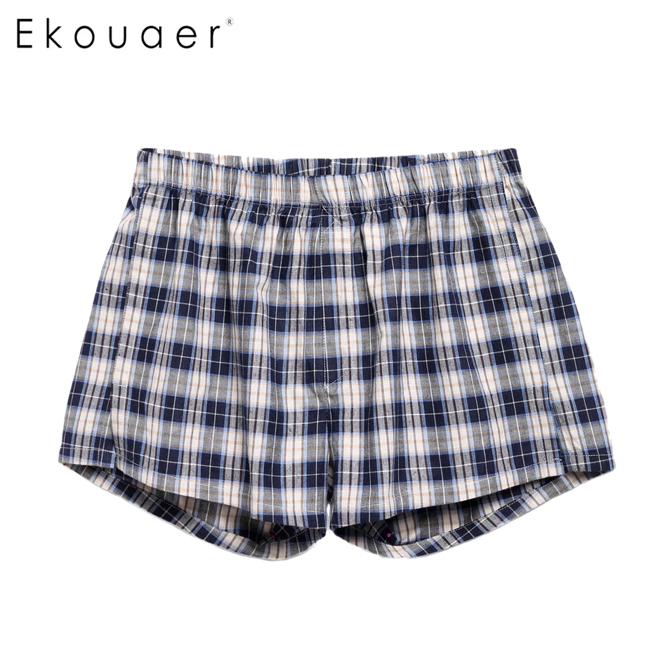 Ekouaer Мужское нижнее белье боксеры с эластичной талией|woven boxers|men boxer underwearboxer underwear |