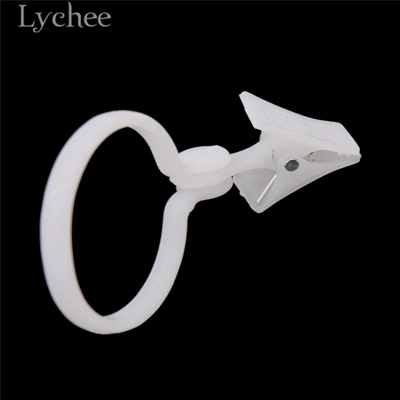 Lychee Life 12 шт. пластиковые зажимы для занавесок белые пряжки простые аксессуары