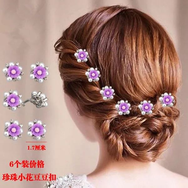 

60 Pcs Crystal Flower Hair Decoration Buckle Clip Swirl Spiral Twist Hairpins Tiara Bridal Wedding Jewelry Accessories