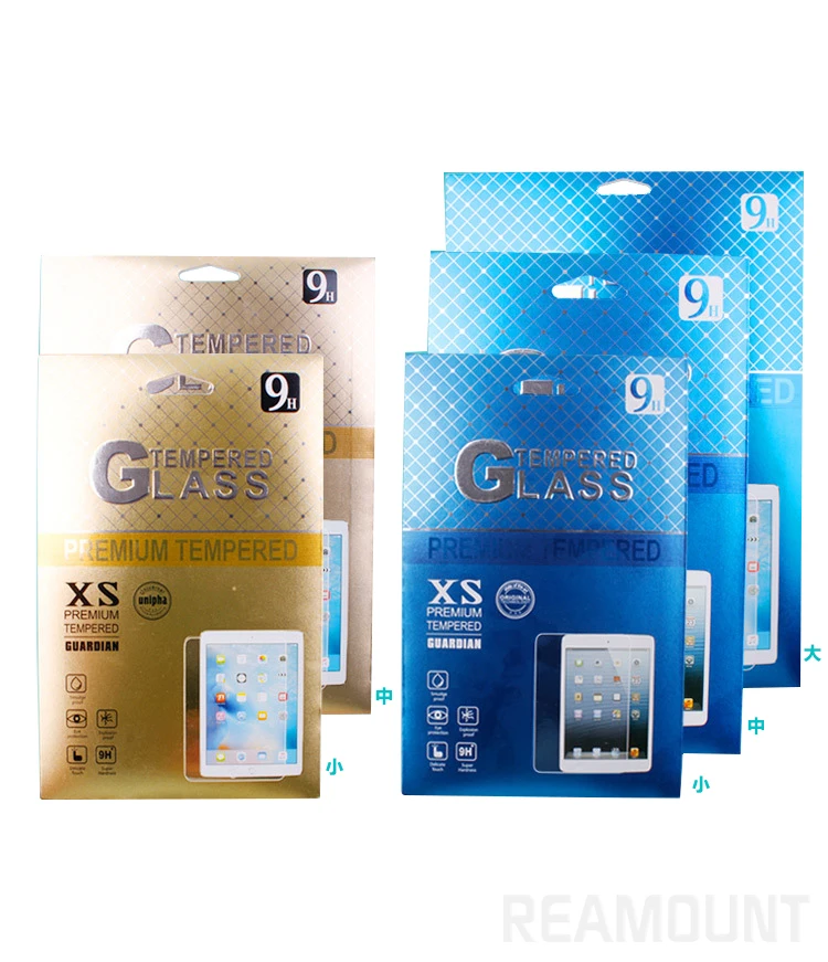 500 шт. Роскошная бумажная упаковочная коробка для защиты экрана закаленное