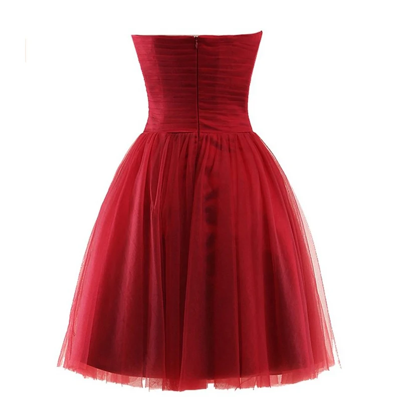 JaneyGao Short Prom Dresses For Women Elegant Tulle Sweetheart Sleeveless White Royal Blue Green Red Formal Gown 2019 | Свадьбы и