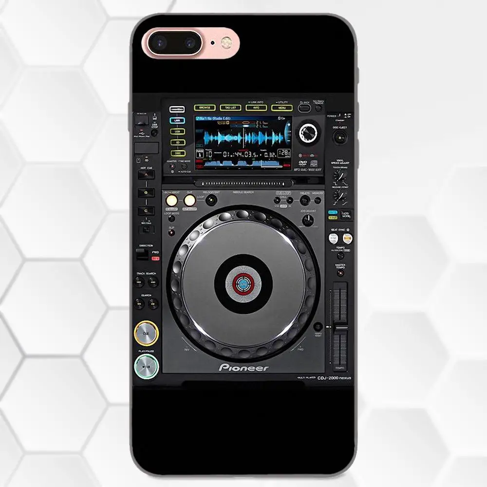 Мягкий чехол из ТПУ с узором винтажный цифровой миксер Dj поворотный стол для Apple