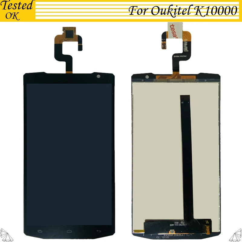 Протестировано для Oukitel K10000 lcd дисплей и TP сенсорный экран дигитайзер сборка lcd s 5," для Oukitel K 10000 lcd Android