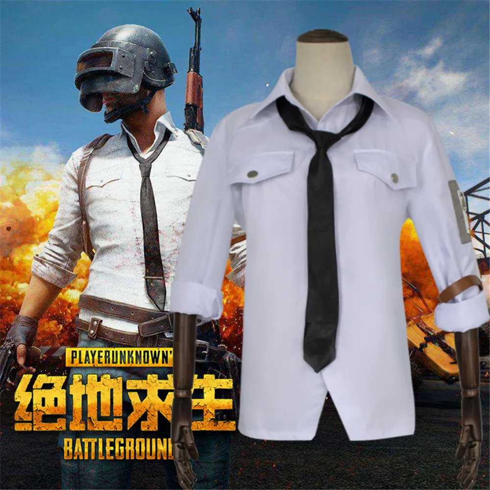 Карнавальный костюм PUBG комплект из топа и галстука перчаток | Тематическая